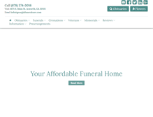 Tablet Screenshot of georgiafuneralcare.com